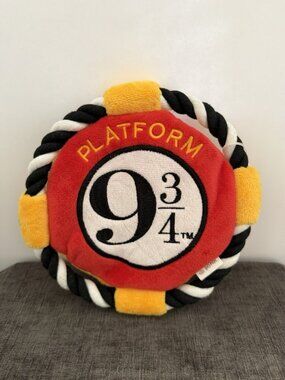 Harry Potter Platform 9 3/4 Frisbee Crinkle Squeak Dog Toy